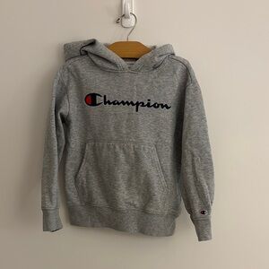 Champion Gray Pullover Hoodie Sweatshirt